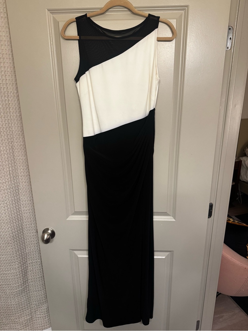 Ralph Lauren Black and White Sleeveless Maxi Dress